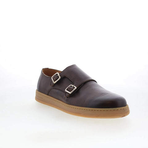 Pastori by Di Bianco Remus Mens Brown Leather Loafers & Slip Ons Casual Shoes