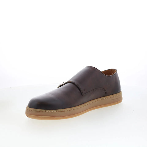 Pastori by Di Bianco Remus Mens Brown Leather Loafers & Slip Ons Casual Shoes