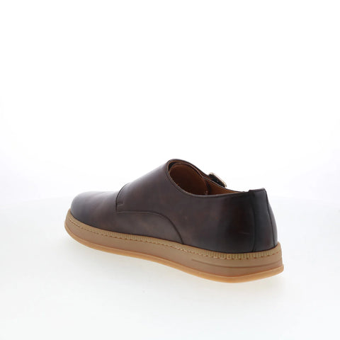 Pastori by Di Bianco Remus Mens Brown Leather Loafers & Slip Ons Casual Shoes