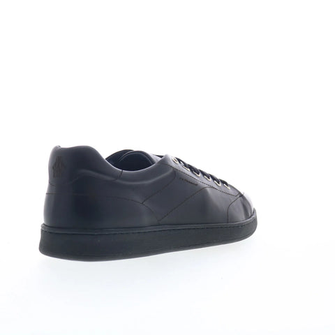 Di Bianco Rippel Mens Black Leather Lace Up Lifestyle Sneakers Shoes