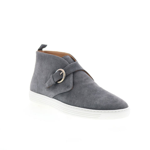 Pastori by Di Bianco Rita Mens Gray Suede Hook & Loop Lifestyle Sneakers Shoes