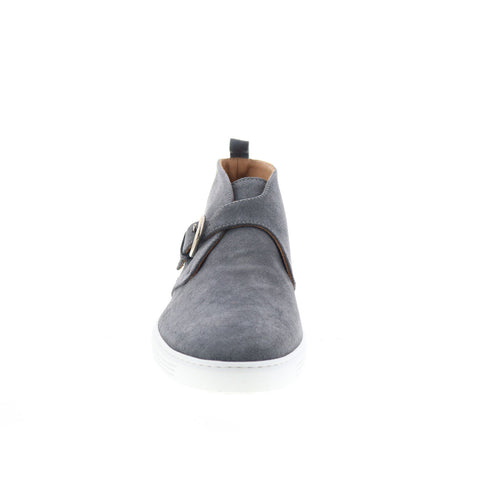 Pastori by Di Bianco Rita Mens Gray Suede Hook & Loop Lifestyle Sneakers Shoes