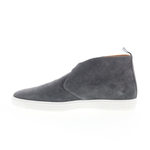 Pastori by Di Bianco Rita Mens Gray Suede Hook & Loop Lifestyle Sneakers Shoes