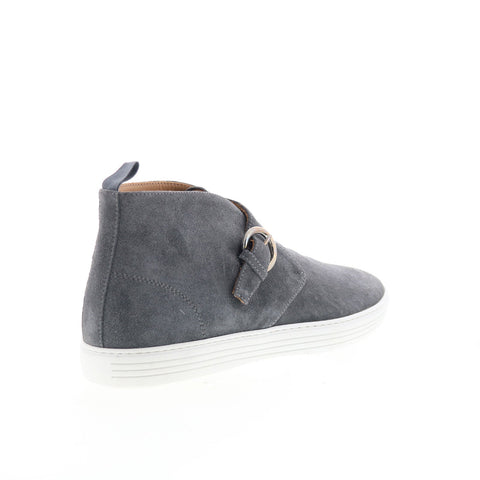 Pastori by Di Bianco Rita Mens Gray Suede Hook & Loop Lifestyle Sneakers Shoes