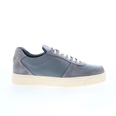 Di Bianco Rogoredo Mens Gray Leather Lace Up Lifestyle Sneakers Shoes