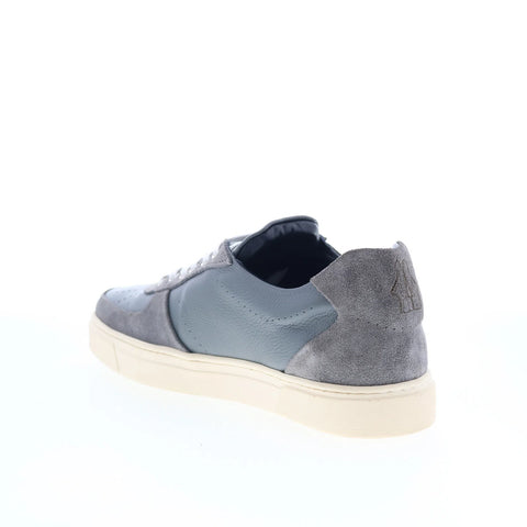 Di Bianco Rogoredo Mens Gray Leather Lace Up Lifestyle Sneakers Shoes