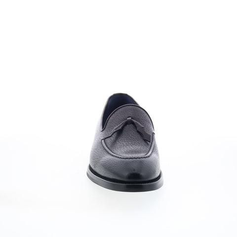 Di Bianco Rotella Mens Black Leather Slip On Loafers & Slip Ons Casual Shoes