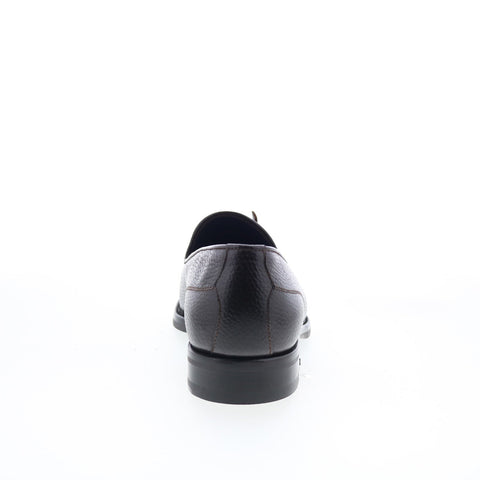 Di Bianco Rotella Mens Brown Leather Slip On Loafers & Slip Ons Casual Shoes