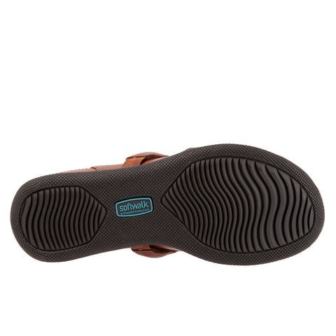 Softwalk Salina Woven S1365-245 Womens Brown Narrow Clog Flats Shoes