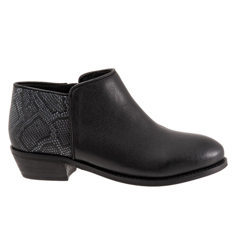 Softwalk Rocklin S1457-021 Womens Black Extra Wide Ankle & Booties Boots