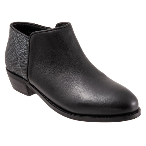 Softwalk Rocklin S1457-021 Womens Black Extra Wide Ankle & Booties Boots