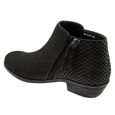 Softwalk Rocklin S1457-030 Womens Black Extra Wide Ankle & Booties Boots