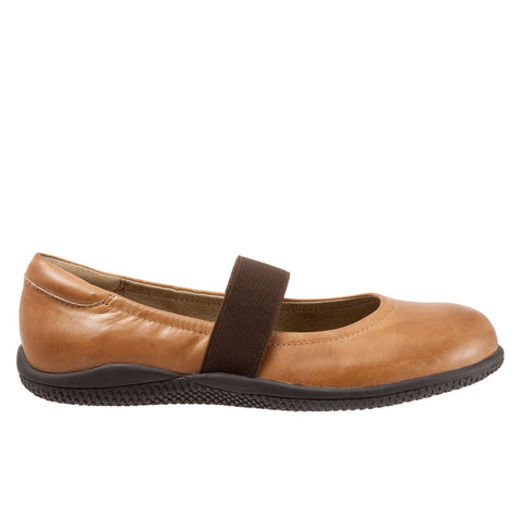Softwalk High Point S1466-206 Womens Brown Narrow Mary Jane Flats Shoes