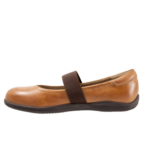 Softwalk High Point S1466-206 Womens Brown Narrow Mary Jane Flats Shoes