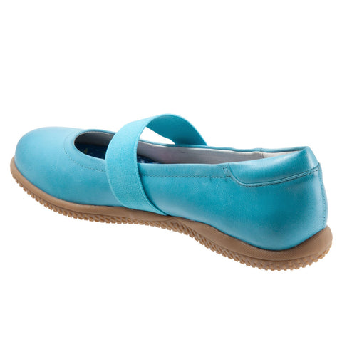 Softwalk High Point S1466-436 Womens Blue Narrow Mary Jane Flats Shoes