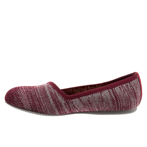 Softwalk Sicily S1861-606 Womens Burgundy Extra Wide Ballet Flats Shoes