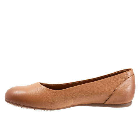 Softwalk Sonoma S1862-251 Womens Brown Extra Wide Ballet Flats Shoes