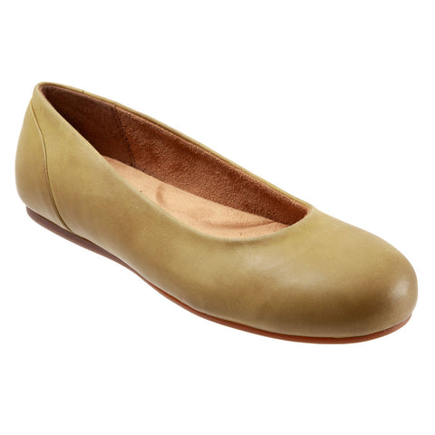 Softwalk Sonoma S1862-322 Womens Green Extra Wide Ballet Flats Shoes