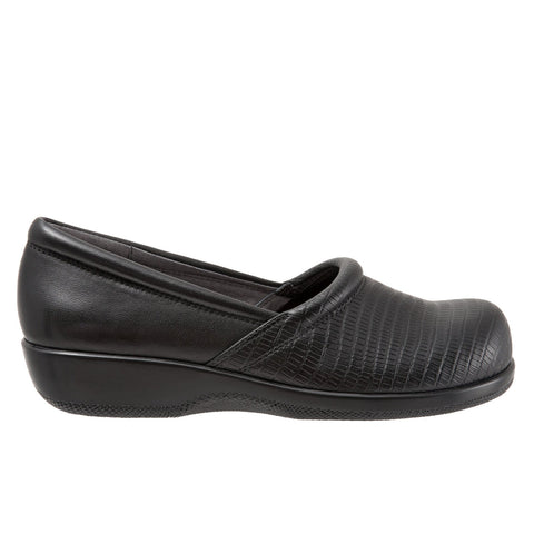 Softwalk Adora S1912-014 Womens Black Narrow Leather Loafer Flats Shoes