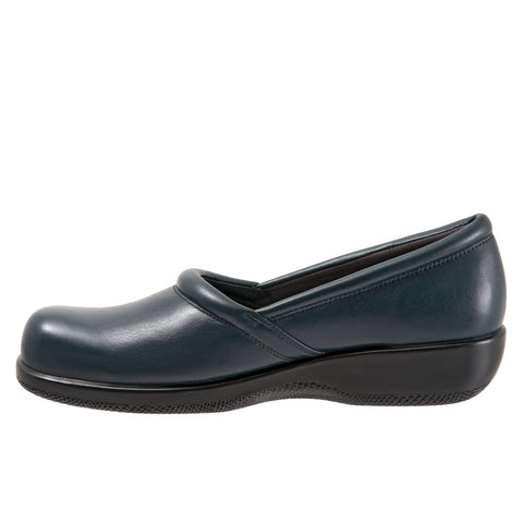 Softwalk Adora S1912-129 Womens Blue Narrow Leather Loafer Flats Shoes