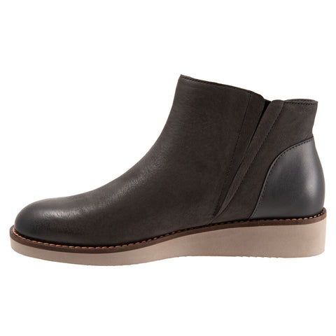 Softwalk Wesley S1963-049 Womens Brown Wide Leather Ankle & Booties Boots