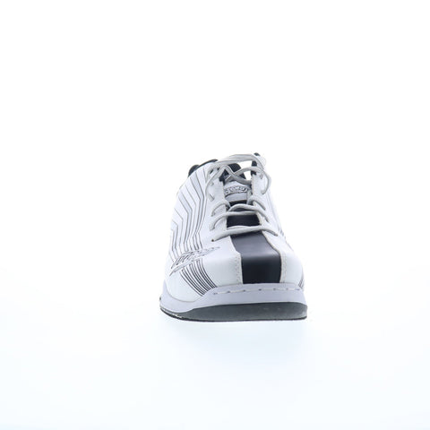 Dexter S200-4 Mens White Leather Lace Up Athletic Bowling Shoes