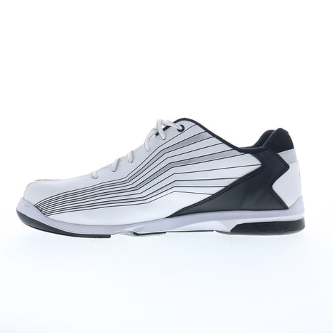 Dexter S200-4 Mens White Leather Lace Up Athletic Bowling Shoes