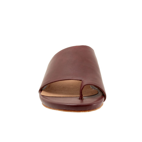 Softwalk Corsica S2002-668 Womens Red Leather Slides Sandals Shoes