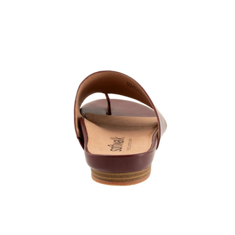 Softwalk Corsica S2002-668 Womens Red Leather Slides Sandals Shoes