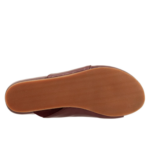 Softwalk Corsica S2002-668 Womens Red Leather Slides Sandals Shoes