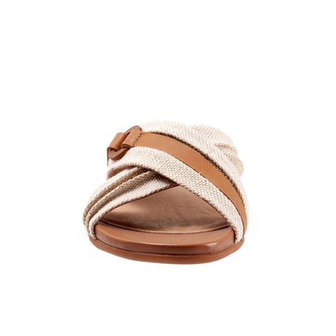 Softwalk Taza S2007-269 Womens Brown Extra Wide Slides Sandals Shoes