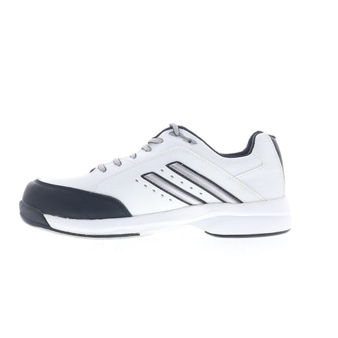 Dexter Bolt S203-9 Mens White Leather Lace Up Athletic Bowling Shoes