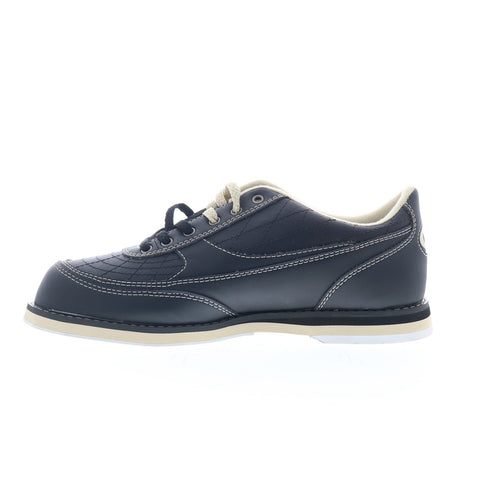 Storm S203-9 Mens Black Leather Lace Up Athletic Bowling Shoes