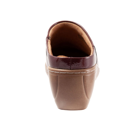 Softwalk Madison S2056-671 Womens Burgundy Extra Wide Clog Flats Shoes