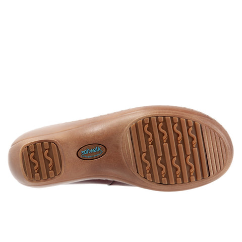 Softwalk Madison S2056-671 Womens Burgundy Extra Wide Clog Flats Shoes