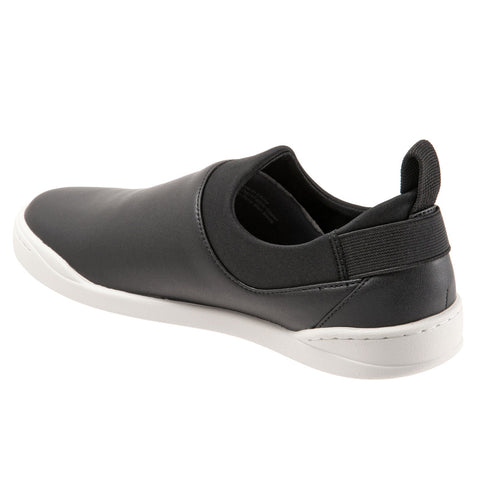 Softwalk Maya S2154-001 Womens Black Leather Lifestyle Sneakers Shoes