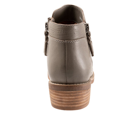 Softwalk Rubi S2157-038 Womens Gray Leather Zipper Ankle & Booties Boots