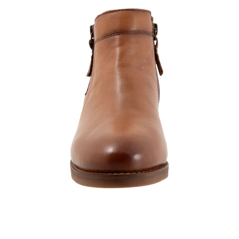 Softwalk Rubi S2157-215 Womens Brown Leather Ankle & Booties Boots
