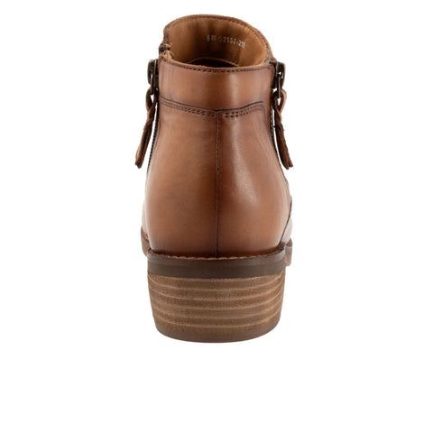 Softwalk Rubi S2157-215 Womens Brown Leather Ankle & Booties Boots