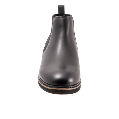 SoftWalk Wildwood S2164-001 Womens Black Leather Slip On Chelsea Boots
