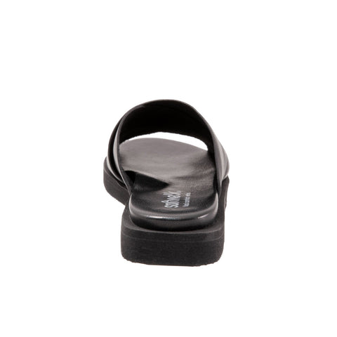 Softwalk Kara S2209-001 Womens Black Narrow Leather Slides Sandals Shoes