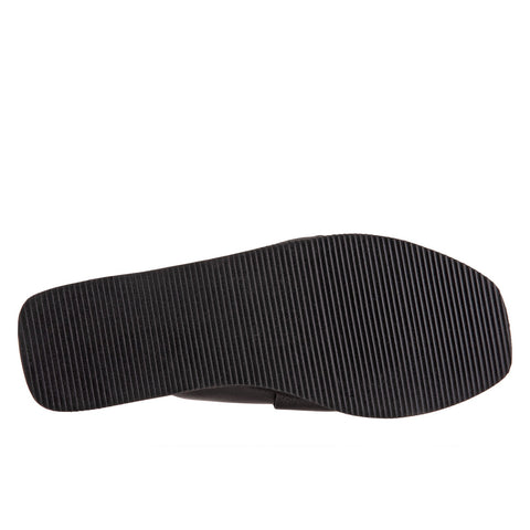 Softwalk Kara S2209-001 Womens Black Narrow Leather Slides Sandals Shoes