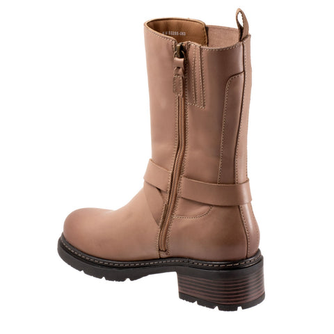 Softwalk Neenah S2255-063 Womens Brown Wide Leather Casual Dress Boots