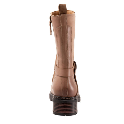 Softwalk Neenah S2255-063 Womens Brown Wide Leather Casual Dress Boots