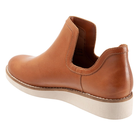 Softwalk Woodbury S2260-215 Womens Brown Leather Ankle & Booties Boots