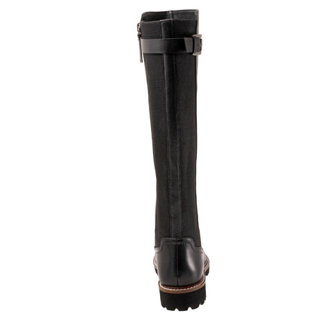 Softwalk Inara S2265-001 Womens Black Wide Leather Knee High Boots