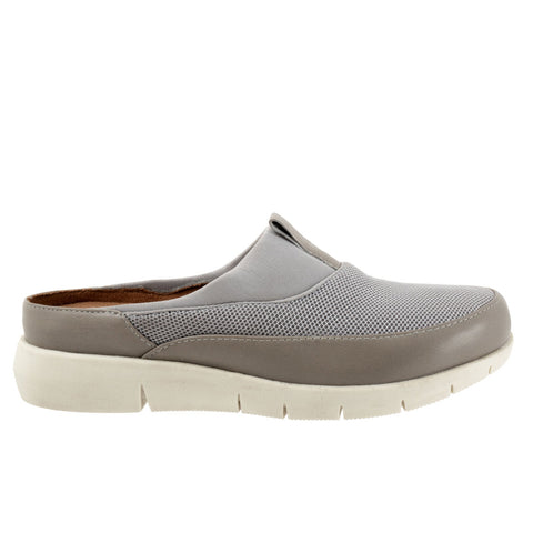 Softwalk Aberdeen Sport S2300-058 Womens Gray Extra Wide Clog Flats Shoes