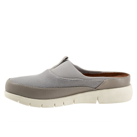 Softwalk Aberdeen Sport S2300-058 Womens Gray Extra Wide Clog Flats Shoes