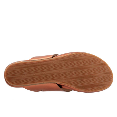 Softwalk Chandler S2306-275 Womens Brown Wide Leather Thong Sandals Shoes