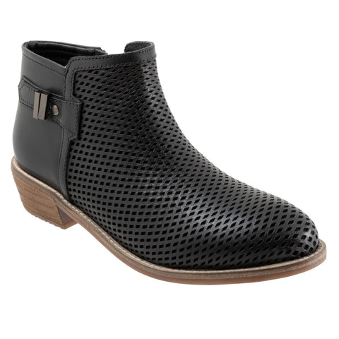 Softwalk Rimini Perf S2315-001 Womens Black Narrow Ankle & Booties Boots